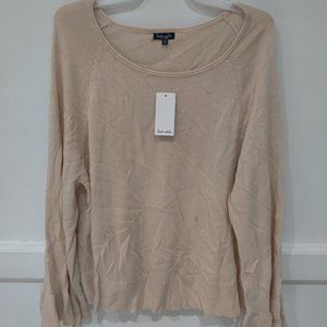 SOILED Splendid Women's Bell Sleeve Scoop Neck Ribbed Knit Top Sz XL $130 3A018